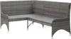 vidaXL Garten-Ecksofas 2 Stk. Poly Rattan Grau Produktbild-Vorschau 2
