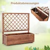 COSTWAY Blumenkasten mit Rankgitter, Hochbeet mit Spalier, Produktbild-Vorschau 3