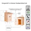BigDean 4x Nistkasten für Meisen & Kleinvögel - Vogelhaus Produktbild-Vorschau 2