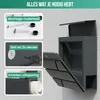 Avalo Brievenbus RVS Antraciet met Krantenvak en Slot - Productafbeelding-voorbeeld 6