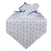 Clayre & Eef Tischläufer 50x160 cm Weiß Blau Baumwolle Produktbild-Vorschau 3
