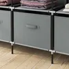 HOMCOM Stoffschrank Kleiderschrank mit Kleiderstange, 10 Produktbild-Vorschau 9