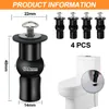 Toilettensitz-Schraubenbeschläge, 4er-Pack Produktbild-Vorschau 2