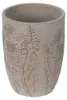 Clayre & Eef Blumentopf Ø 18x25 cm Grau Beige Stein Blumen Produktbild-Vorschau 1