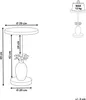 BELIANI Beistelltisch Gold Aluminium Rund 29 cm mit Produktbild-Vorschau 7