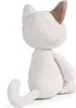 A plush cat toy is shown from the back, sitting on a white background. Produktbild-Vorschau
