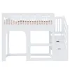 Flieks Etagenbett 90x200cm mit Led, Kinderbett Hausbett mit Produktbild-Vorschau 7