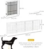 PawHut Dog Barrier, wolnostojąca bramka ochronna z nóżkami, Podgląd zdjęcia produktu 5
