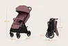 A product image showing a stroller in its unfolded and folded states, with dimensions indicated by text and lines. Produktbild-Vorschau