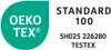 A certification logo with text. Voir les images du produit