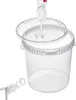 A transparent fermentation bucket with its lid, airlock, and tap. Anteprima dell’immagine prodotto