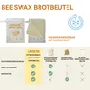 Brotbeutel Bienenwachs mit Standboden 2 Stück Brotsack zum Produktbild-Vorschau 2