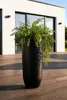 VIVANNO Vase de sol en fibre de verre SOLERIO Rond, noir Voir les images du produit 2