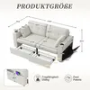 STILVORA Zweisitzer Sofa mit zwei Stauraumschubladen und Produktbild-Vorschau 7