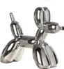 Gilde Figur, Hund, "Ballonhund", Keramik, silberfarben, VE Anteprima dell’immagine prodotto 1