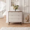 Geriffelte Kommode NAVANI 90 cm mit 3 Schubladen Produktbild-Vorschau 4