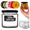 SuperButelki - 10x Słoiki szklane 212 ml z zakrętkami fi 66 Podgląd zdjęcia produktu 1