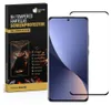A product box for a screen protector and the screen protector itself, placed next to the box. Produktbild-Vorschau
