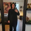 Pigiama tutina Kigurumi costume per adulti Nero Sdentato Anteprima dell’immagine prodotto 3