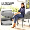Set da bistrot Outsunny in rattan, 3 pezzi, con 2 poltrone Anteprima dell’immagine prodotto 5