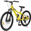 VANKEL 24 Zoll Mountainbike Kinder & Jugendliche – Gelb, Produktbild-Vorschau 1