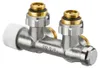 Oventrop Multiblock T Eckform Ein-/Zweirohr 1/2" IG x 3/4" Anteprima dell’immagine prodotto 2