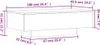 Ankonbej Couchtisch Weiß 100x49,5x31 cm Holzwerkstoff Produktbild-Vorschau 8