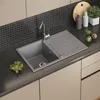 Spülbecken Bergström Kapstadt Grau 78 x 50 cm, Model 57775 Produktbild-Vorschau 7