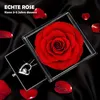 Rose éternelle rouge 925 argent Collier boîte cadeau Voir les images du produit 3