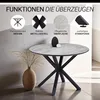 Homestyle4u Essgruppe mit 4 Stühlen 5 tlg Esstischset Produktbild-Vorschau 3