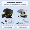 WAYXIN R5 2-pak motocyklowy zestaw słuchawkowy dla 2 osób, Podgląd zdjęcia produktu 3