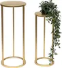 DanDiBo Blumenhocker Metall Gold Rund Blumenständer Produktbild-Vorschau 1