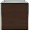 vidaXL Letto rialzato marrone 160 x 80 x 77 cm Acciaio Anteprima dell’immagine prodotto 5