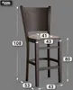2er-Set ARMANDO | Gastro Barhocker | Leder | Holz | Produktbild-Vorschau 2