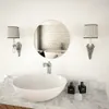 vidaXL Nástenné zrkadlo 40 cm Okrúhle sklo Náhľad obrázku produktu 1