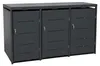 Metall Mülltonnenbox 3er Mülltonnenverkleidung 196 x118 cm Produktbild-Vorschau 1