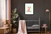 MuchoWow® Gerahmtes Poster Schwein - Rosa - Sockel - Tiere Produktbild-Vorschau 6
