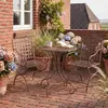 CLP Gartenmöbel-Set Viro mit rundem Gartentisch und 2 Produktbild-Vorschau 4