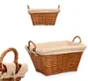 Weidenkorb - geflochtene Weide - braun - 52 x 35 x 30 cm - Produktbild-Vorschau 5