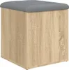 vidaXL Úložná lavica Sonoma dub 42 x 42 x 45 cm Materiál na Náhľad obrázku produktu 1