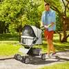 PawHut Hundewagen Hundebuggy Pet Hunde Buggy Stroller Produktbild-Vorschau 11