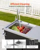 VEVOR Outdoor-Grillwagen mit Stauschrank & Spülbecken, 97 Produktbild-Vorschau 4