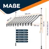 KESSER® Klemmmarkise mit Handkurbel Balkon, Balkonmarkise Produktbild-Vorschau 5