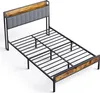 A product shot of a bed frame on a white background. Podgląd zdjęcia produktu