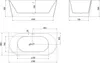 Mexen Oval Badewanne freistehend Wandmontage 170 x 80 cm, Produktbild-Vorschau 6
