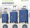 Juskys Hartschale Kofferset Reisekoffer 3 teilig - Produktbild-Vorschau 4