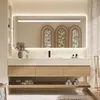 Wandhängendes Waschbecken-Set - Sinterstein - Travertine Produktbild-Vorschau 4