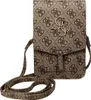 A product shot of a small crossbody bag with a repeating logo pattern. Podgląd zdjęcia produktu