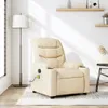 masážne kreslo vidaXL Cream Fabric Náhľad obrázku produktu 2