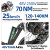 Skladacie elektrobicykle s LCD displejom, 48 V, 18 Ah, 20 × Náhľad obrázku produktu 11